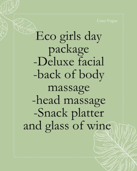 Eco girls day R599 weekday ,R699 weekend