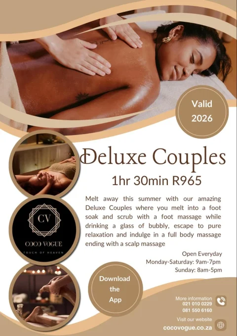 DELUXE COUPLES 90 MINUTES PARKAGE