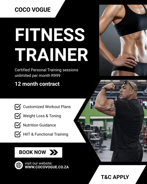 Unlimited monthly personal training sessions